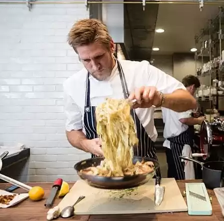 Princess Cruises chef with pasta