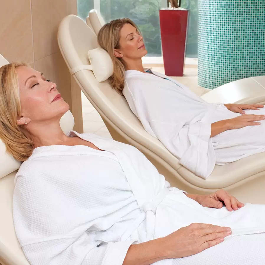relaxing at spa- 2 ladies