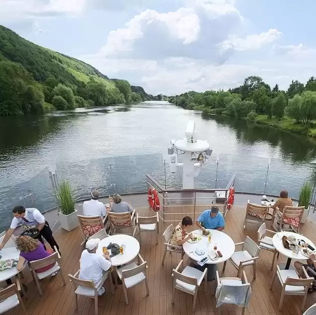 Viking River top deck dining