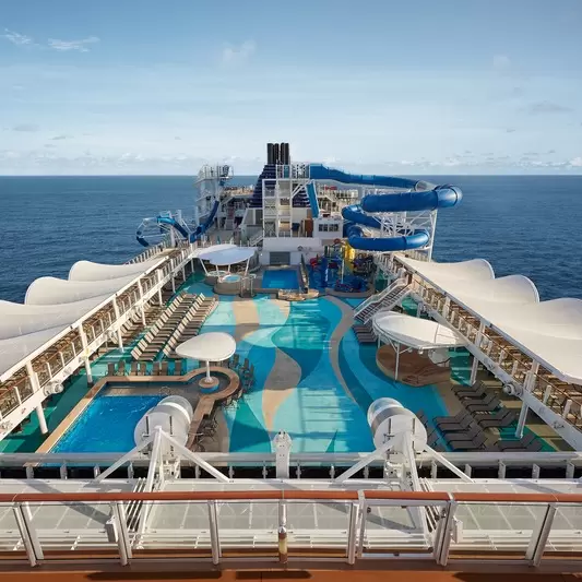Norwegian Cruise Ship Top Deck pool